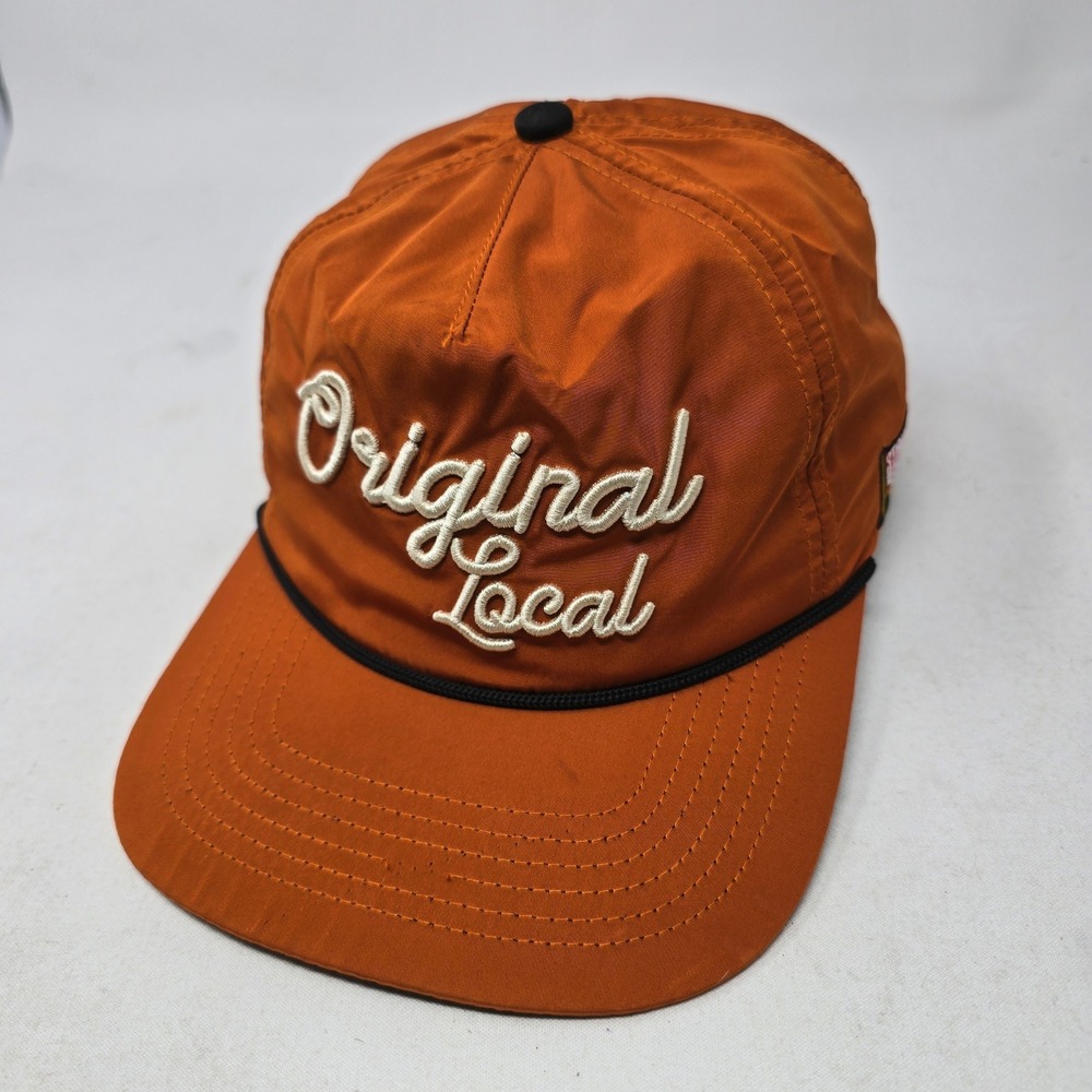Staunch Original Local Hat Mens Orange Snapback Rope NBTX Embroidered